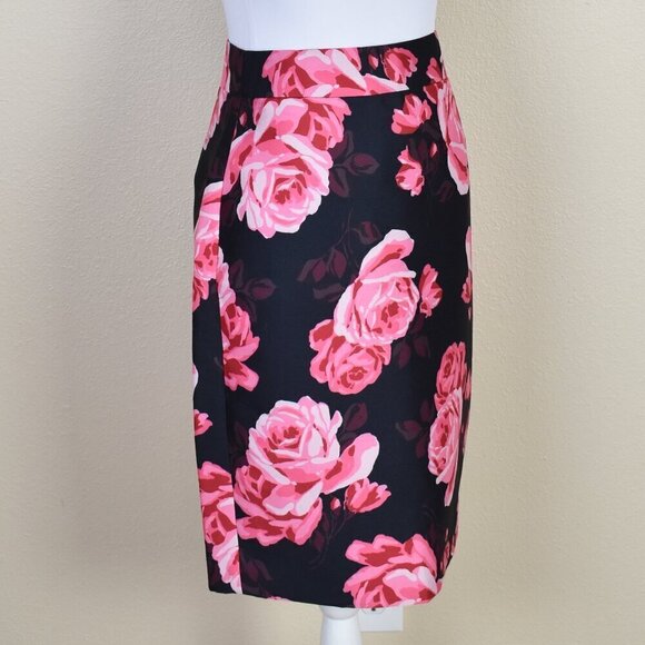 Kate Spade Rosa Roses Pencil Skirt 2 - Picture 6 of 8
